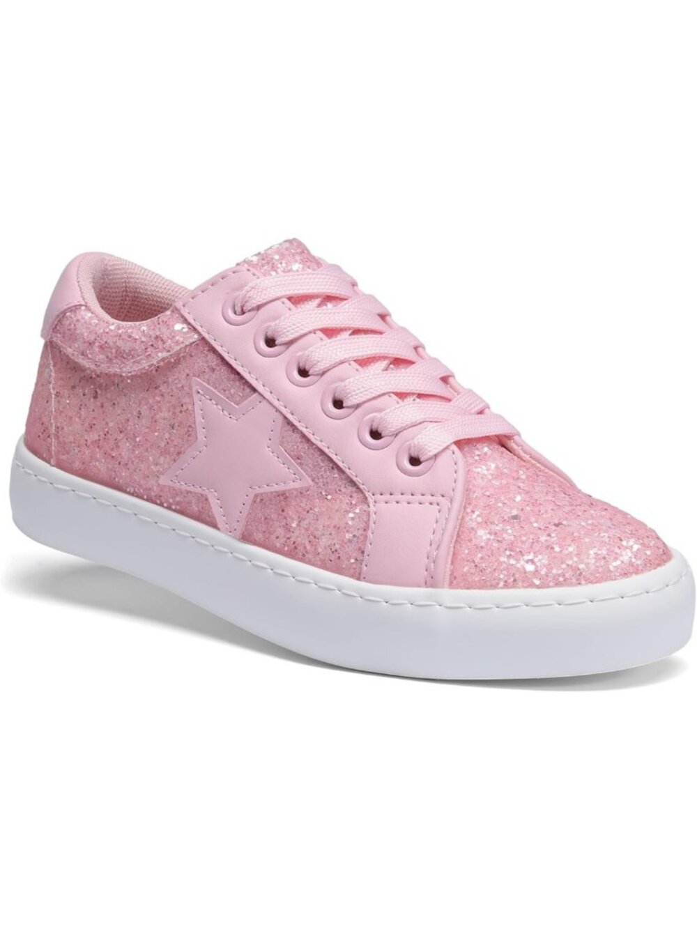 Stylish Low Top White Sneakers for Kids - Lace Up Footwear for Toddlers & Big